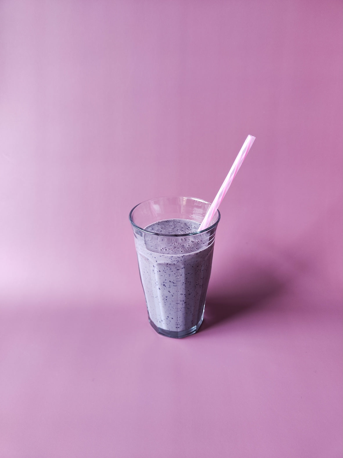 Blauwe bessen smoothie met vanille maaltijdshakepoeder