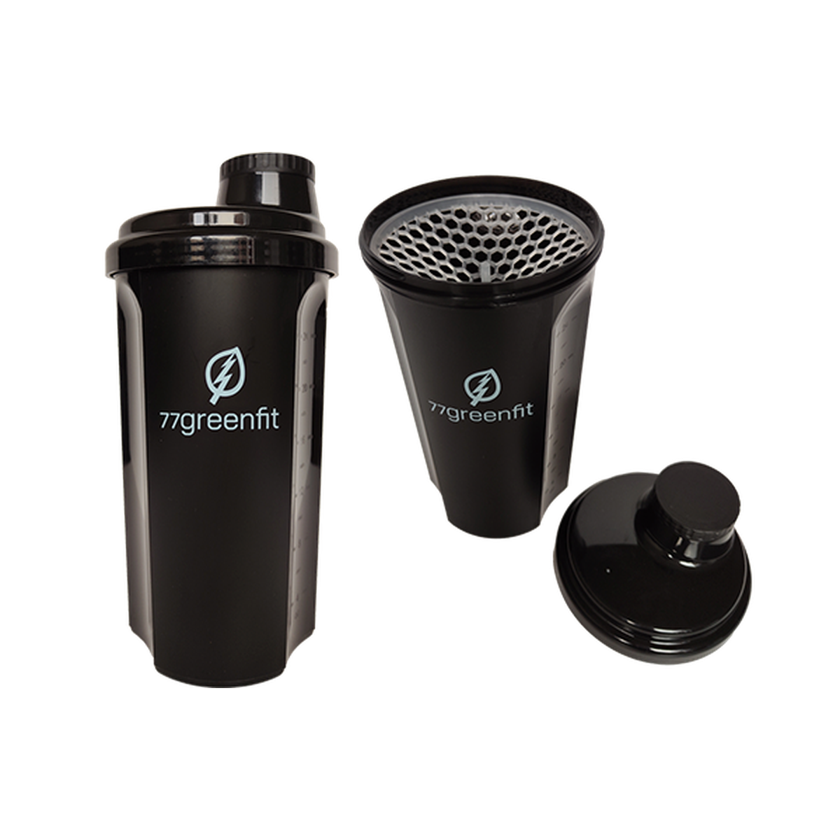 77Greenfit Shakebeker met zeef en deksel